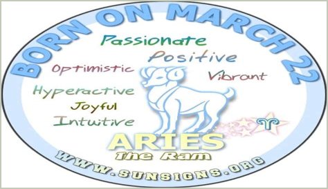 March 22 Zodiac Horoscope Birthday Personality